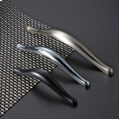 Zinc Alloy Square Gold Handles Modern Simple Kitchen Furniture Cabinet Drawer Handles