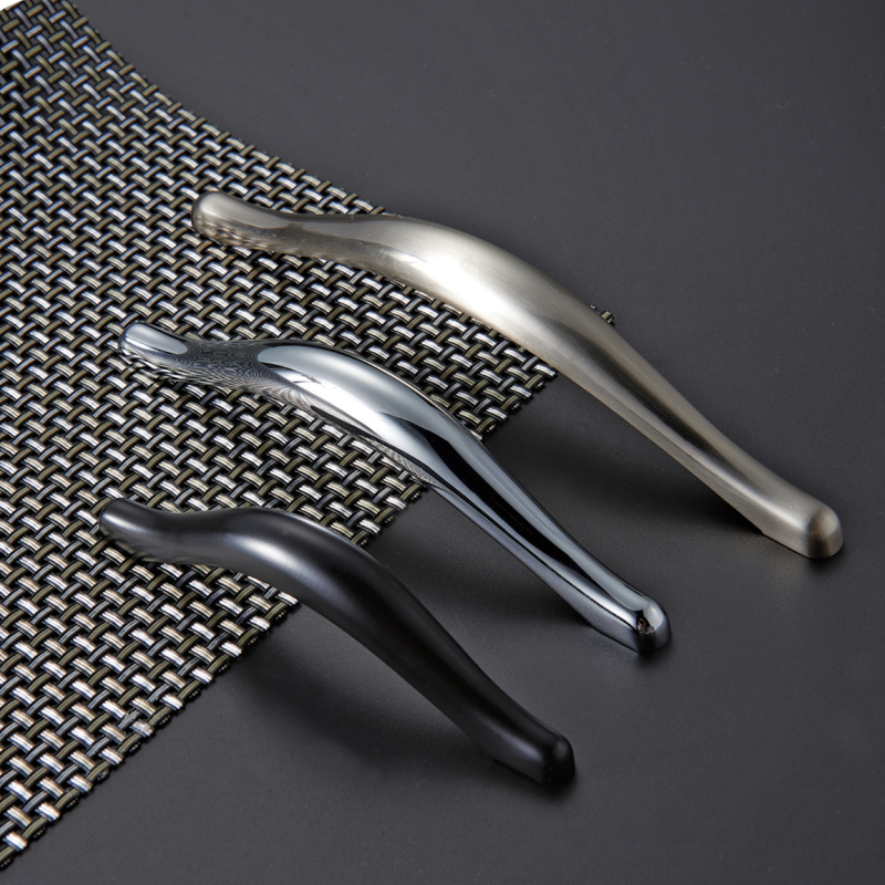 Zinc Alloy Square Gold Handles Modern Simple Kitchen Furniture Cabinet Drawer Handles