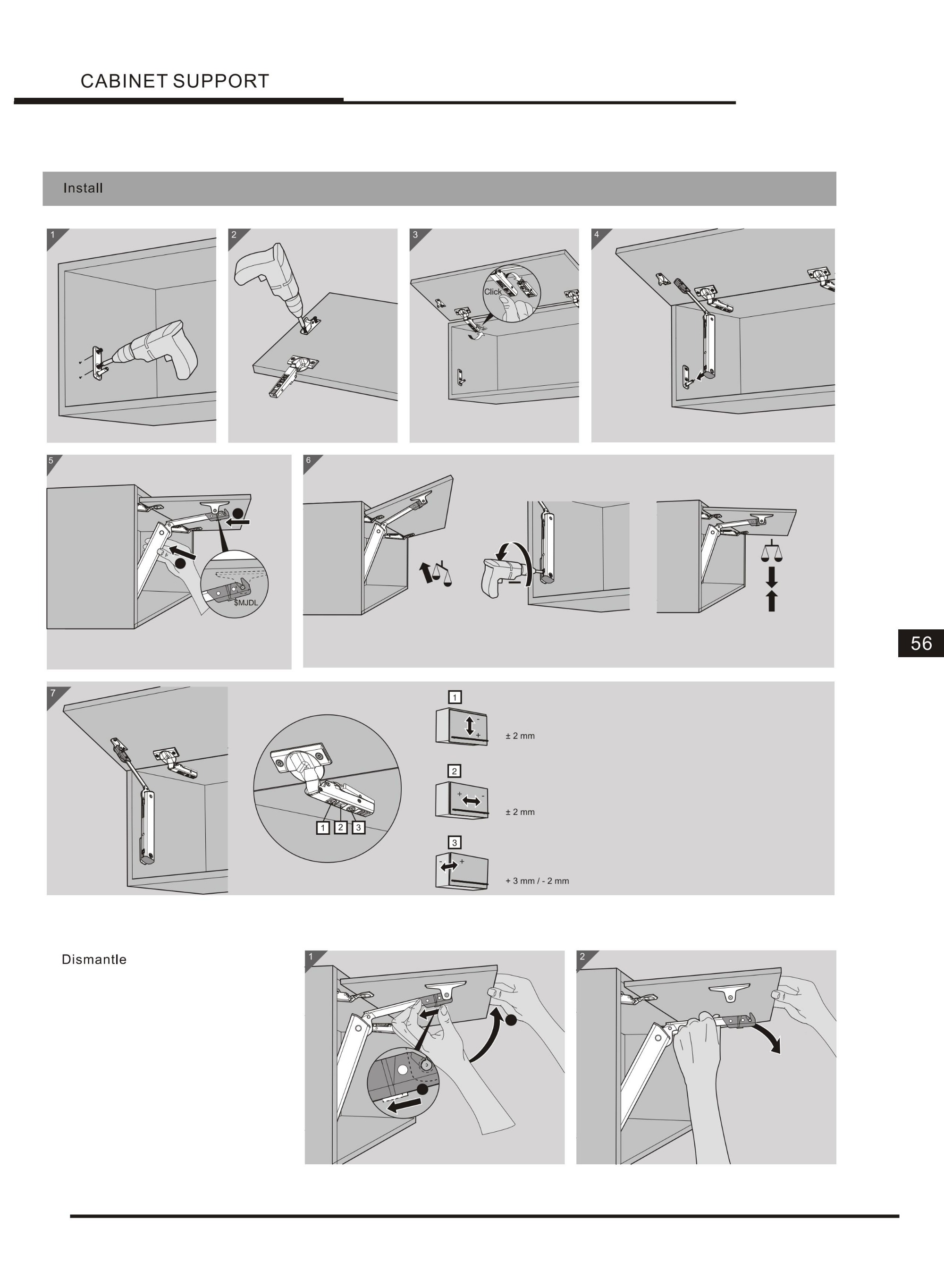 Famous Products Best Design Furniture Cabinet Door Lid Stay Support