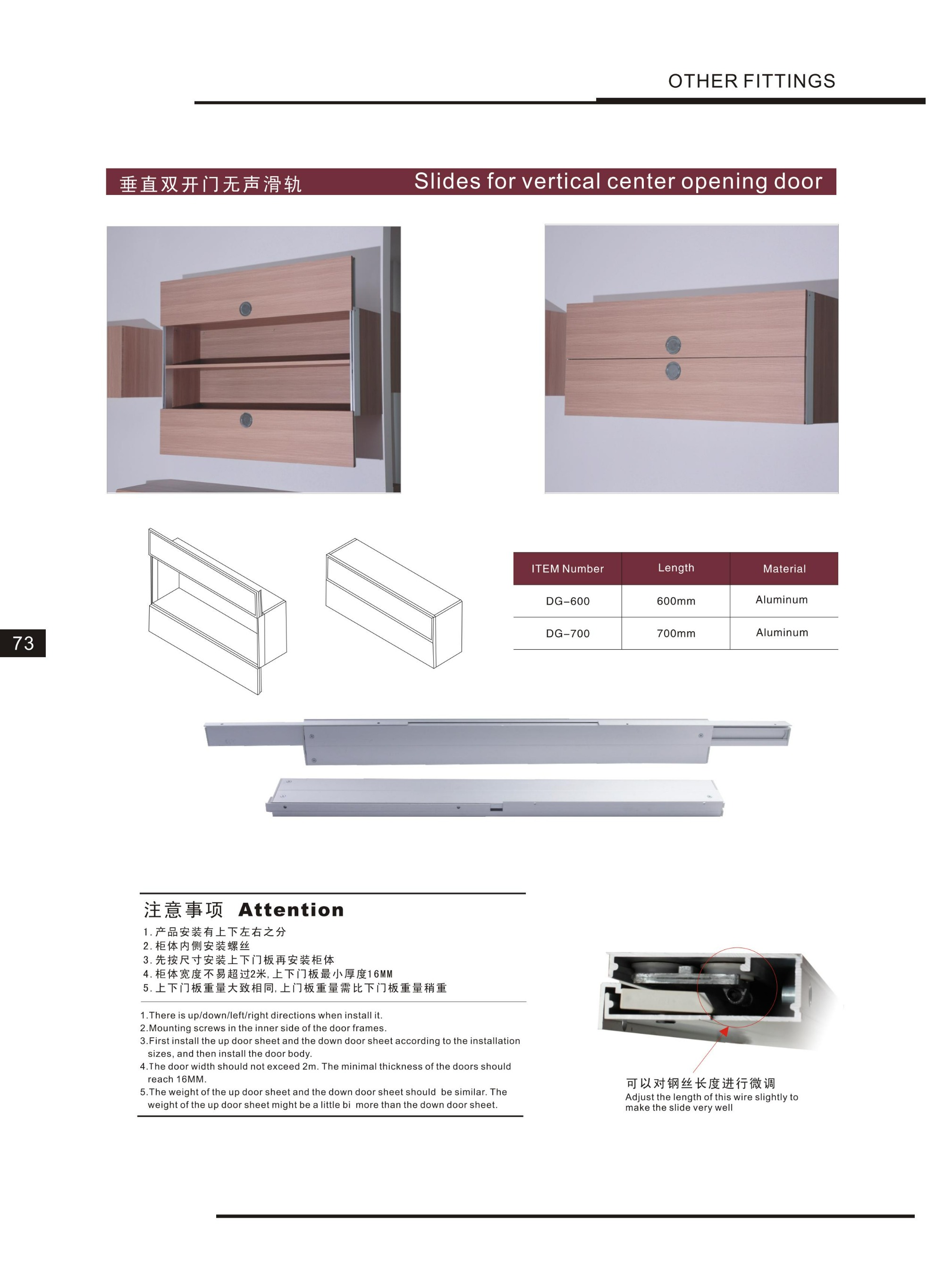2022 Aluminium Cuboard Roller Guide For Sliding Door Cabinet Sliding Door Roller