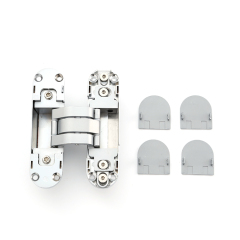 C128-113 Heavy Duty Wood Hidden Cross Hardware Invisible Gate Hinge 3D Adjustable Concealed Door Hinge
