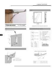 Famous Products Best Design Furniture Cabinet Door Lid Stay Support