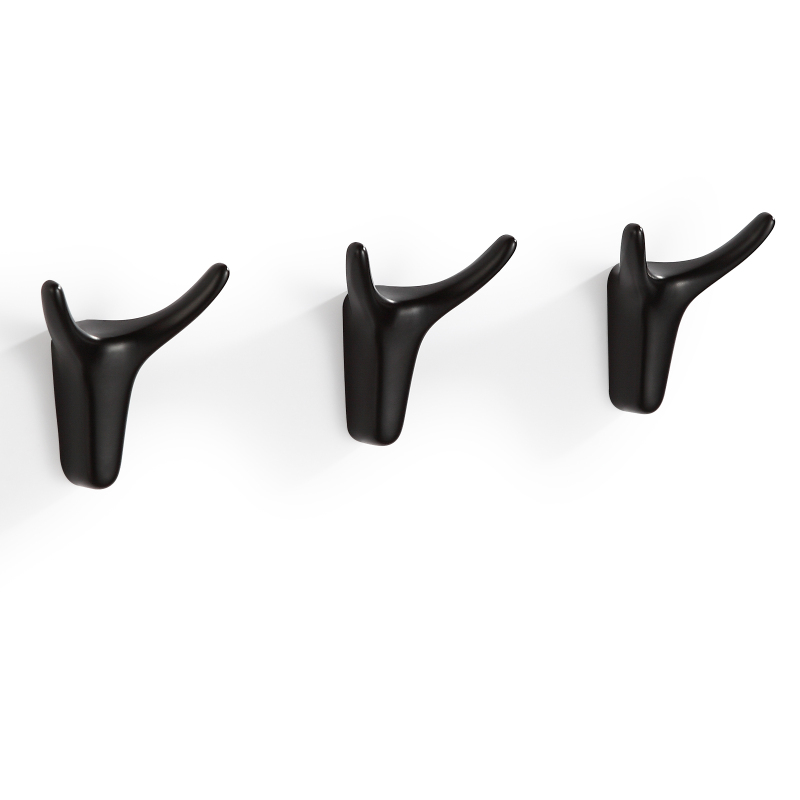 Gold Coat Hooks Bathroom Accessories Metal Wall Mounted Multi Head Clothes Hook Rotatable Zinc Alloy Bathrobe Towel Hook