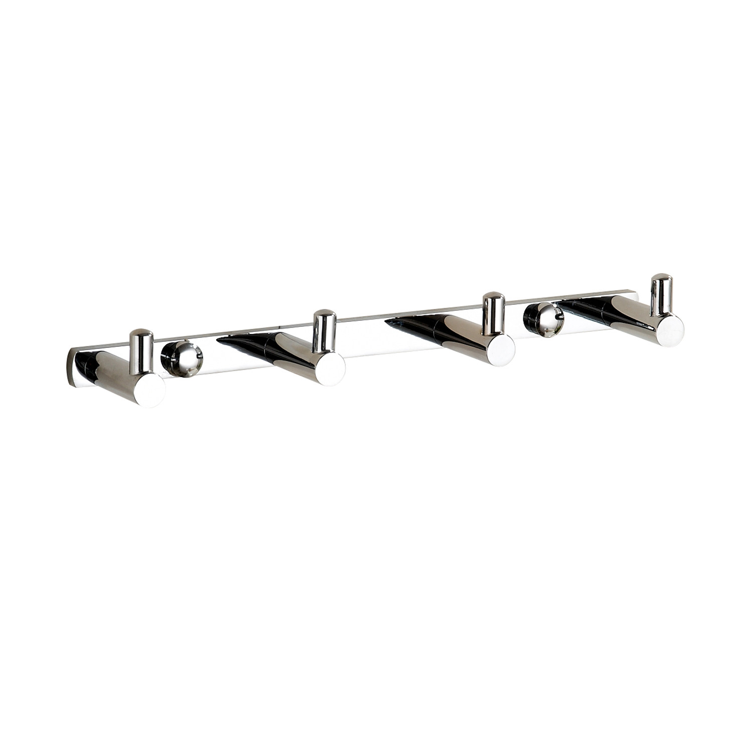 3-6 Basic Hooks Wall Mount Chrome Bathroom Towel Robe Hook