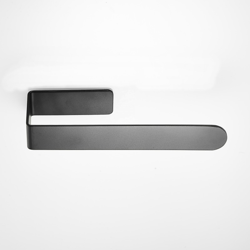 Black Bathroom Kitchen Storage Stainless Steel Toilet Paper Holder With Shelf