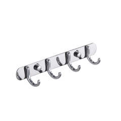 3-6 Basic Hooks Wall Mount Chrome Bathroom Towel Robe Hook