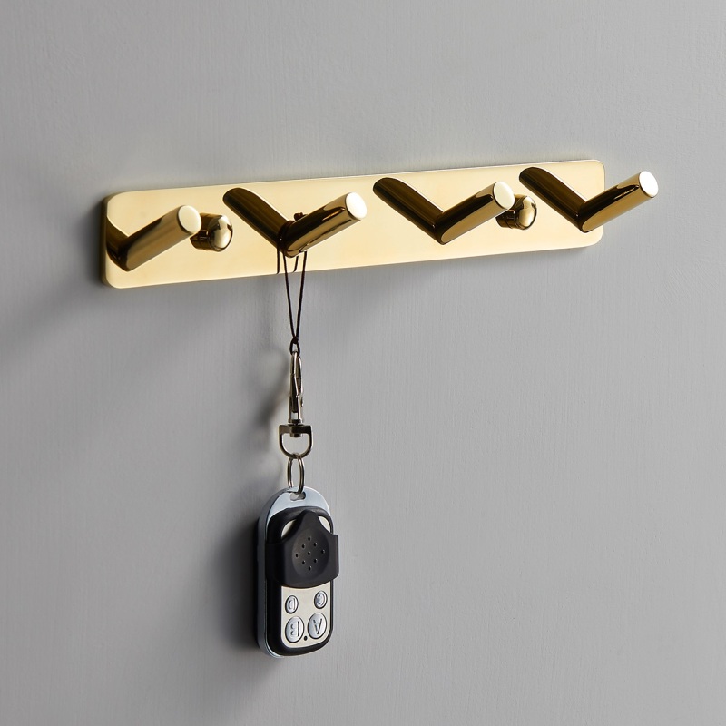 3-6 Basic Hooks Wall Mount Chrome Bathroom Towel Robe Hook