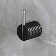 Black Nordic Wall Mount Metal Living Room Bathroom Wardrobe Towel Coat Clothes Hidden Towel Hook