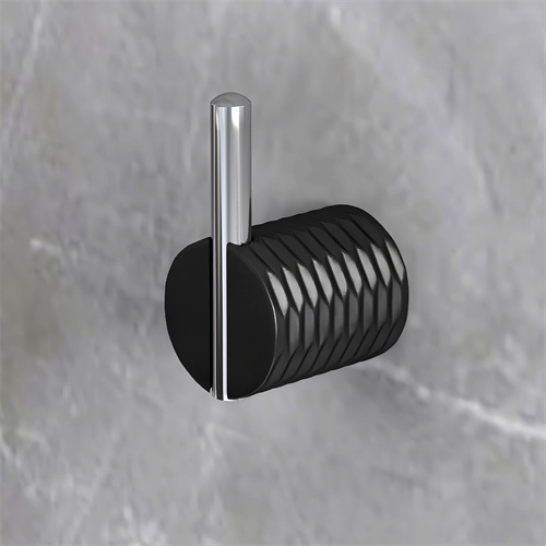 Black Nordic Wall Mount Metal Living Room Bathroom Wardrobe Towel Coat Clothes Hidden Towel Hook