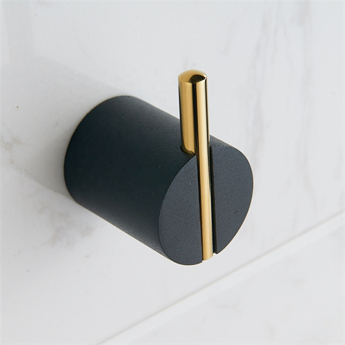 Black Nordic Wall Mount Metal Living Room Bathroom Wardrobe Towel Coat Clothes Hidden Towel Hook