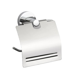 Black Bathroom Kitchen Storage Stainless Steel Toilet Paper Holder With Shelf