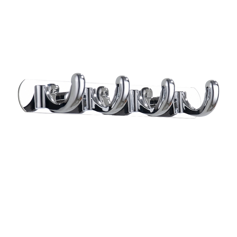 3-6 Basic Hooks Wall Mount Chrome Bathroom Towel Robe Hook
