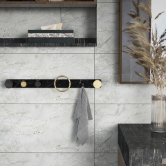 Simple Nordic Style Modern Wall Mount Hanging Brass Gold Coat Rack