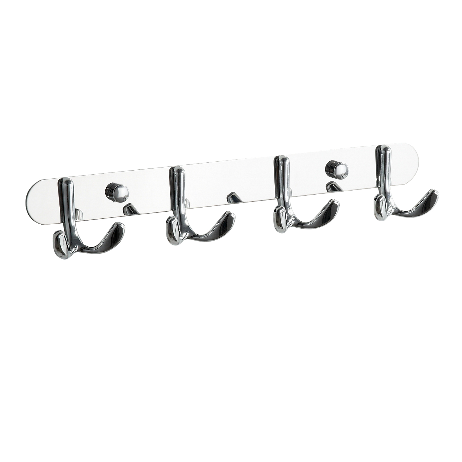 3-6 Basic Hooks Wall Mount Chrome Bathroom Towel Robe Hook