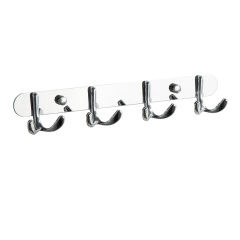 3-6 Basic Hooks Wall Mount Chrome Bathroom Towel Robe Hook