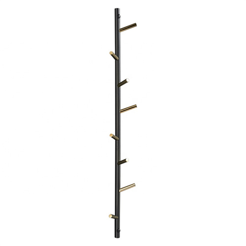 Simple Nordic Style Modern Wall Mount Hanging Brass Gold Coat Rack