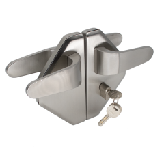 Wholesale Price Automatic Lock Brass Cylinder Glass Door Lock With Handle