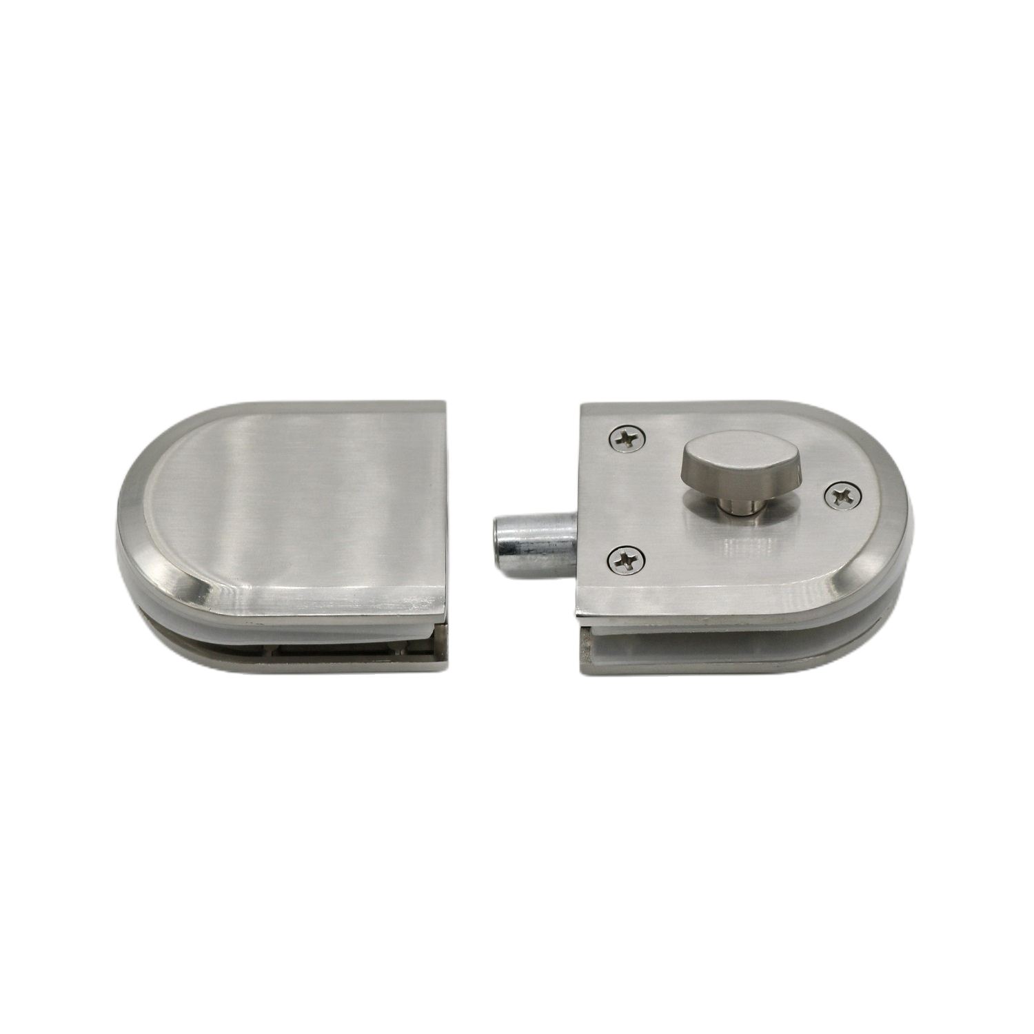 Lock Suppliers Glass Hardware Double Side Zinc Alloy Lock For Shopping Mall Toilet