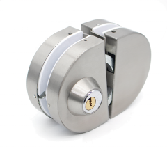 Hot Sale Stainless Steel Central Frameless Glass Door Lock