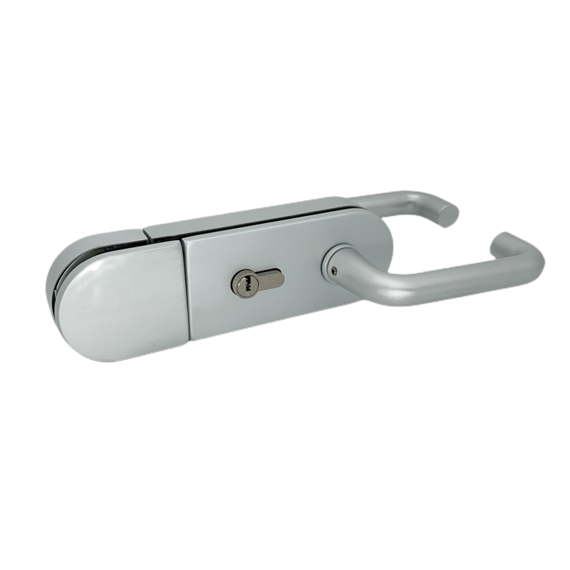 Wholesale Price Automatic Lock Brass Cylinder Glass Door Lock With Handle