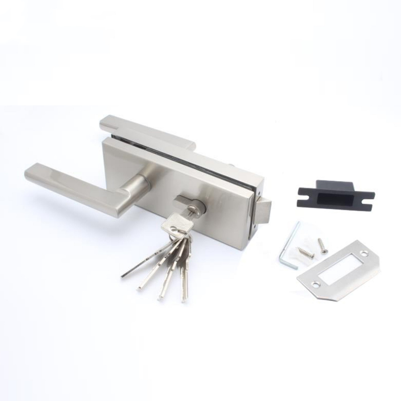 Wholesale Price Automatic Lock Brass Cylinder Glass Door Lock With Handle