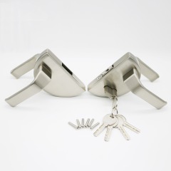 Wholesale Price Automatic Lock Brass Cylinder Glass Door Lock With Handle