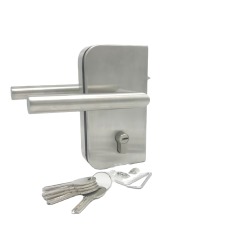 Wholesale Price Automatic Lock Brass Cylinder Glass Door Lock With Handle