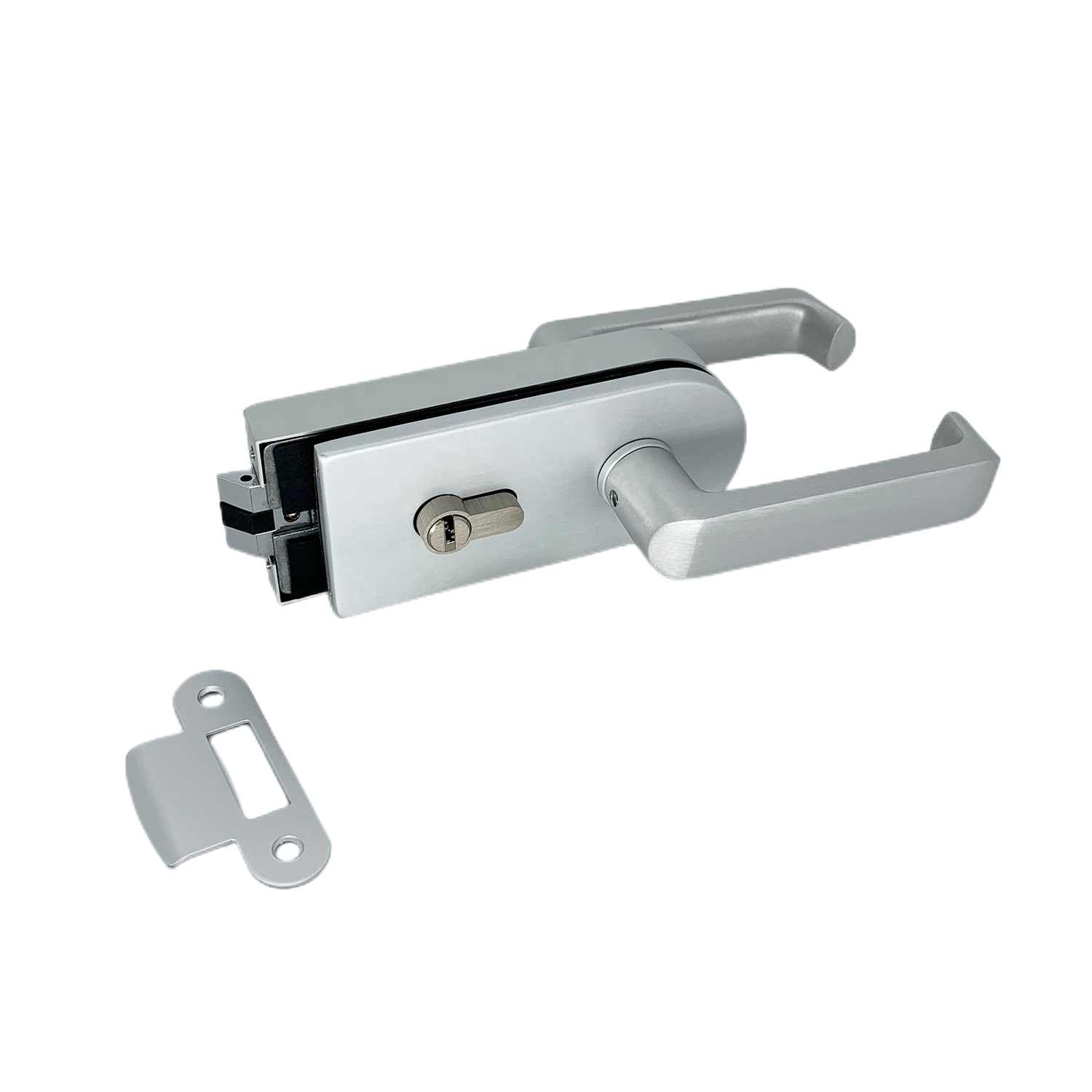 Wholesale Price Automatic Lock Brass Cylinder Glass Door Lock With Handle