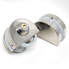 Hot Sale Stainless Steel Central Frameless Glass Door Lock
