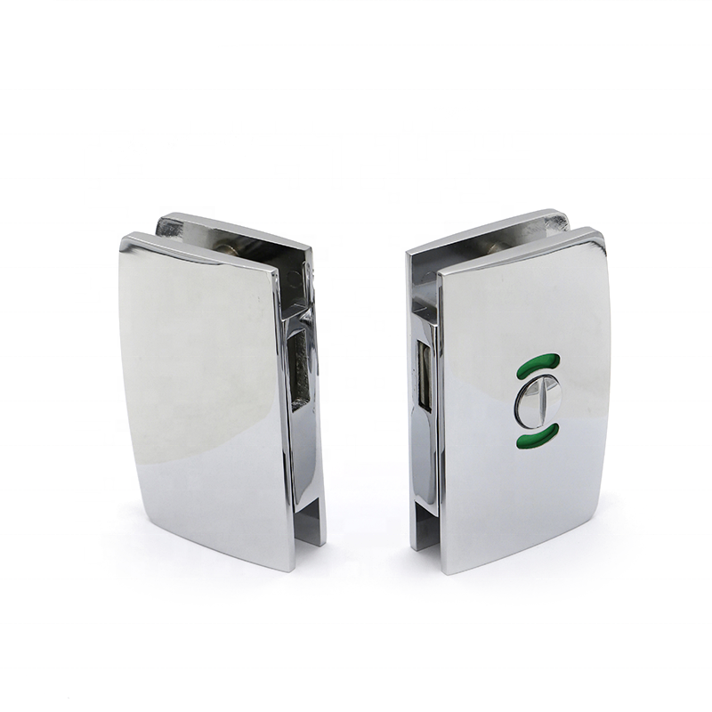 Lock Suppliers Glass Hardware Double Side Zinc Alloy Lock For Shopping Mall Toilet