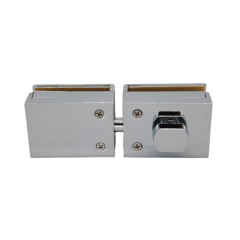 Lock Suppliers Glass Hardware Double Side Zinc Alloy Lock For Shopping Mall Toilet