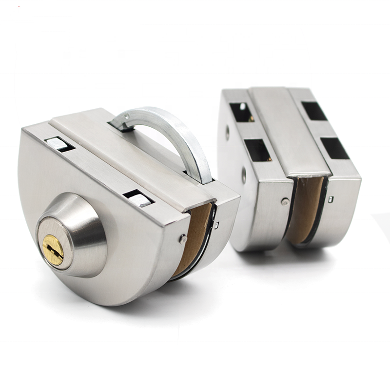 Hot Sale Stainless Steel Central Frameless Glass Door Lock