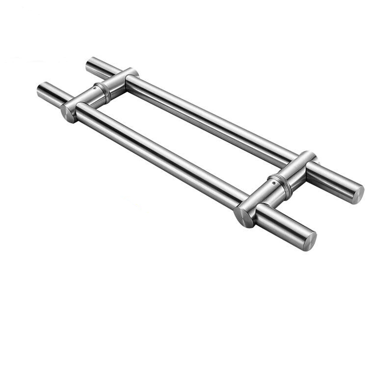 Glass Door Handle Sliding Push Pull Hardware Black Gold Brushed Silver Double Sided Offset Shower Patio Wooden Stainless H Shape