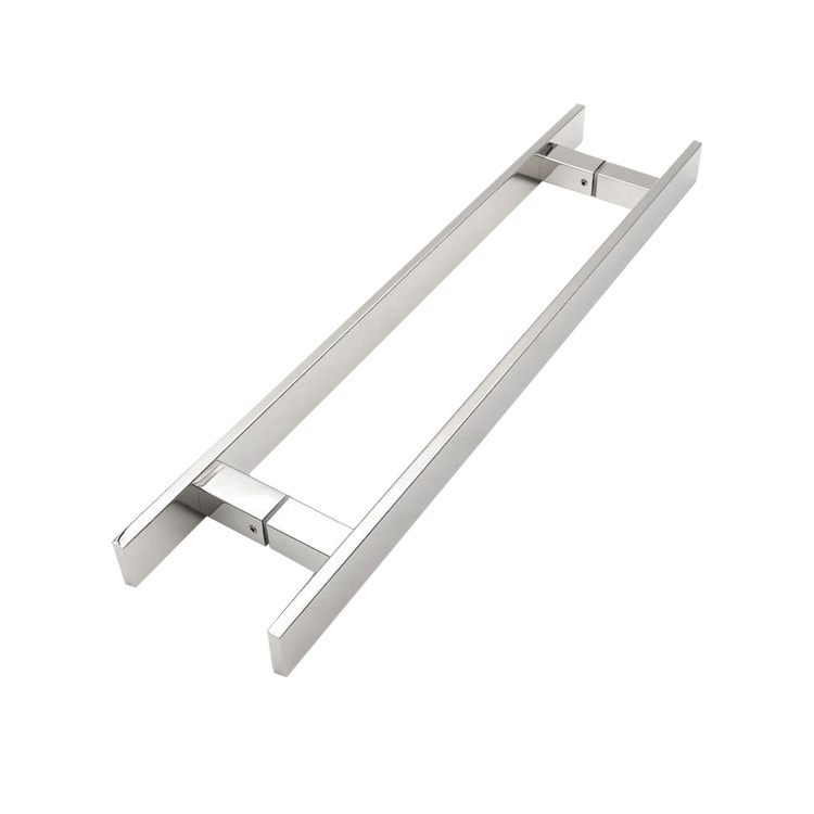 Glass Door Handle Sliding Push Pull Hardware Black Gold Brushed Silver Double Sided Offset Shower Patio Wooden Stainless H Shape