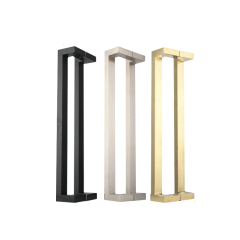 Glass Door Handle Sliding Push Pull Hardware Black Gold Brushed Silver Double Sided Offset Shower Patio Wooden Stainless H Shape