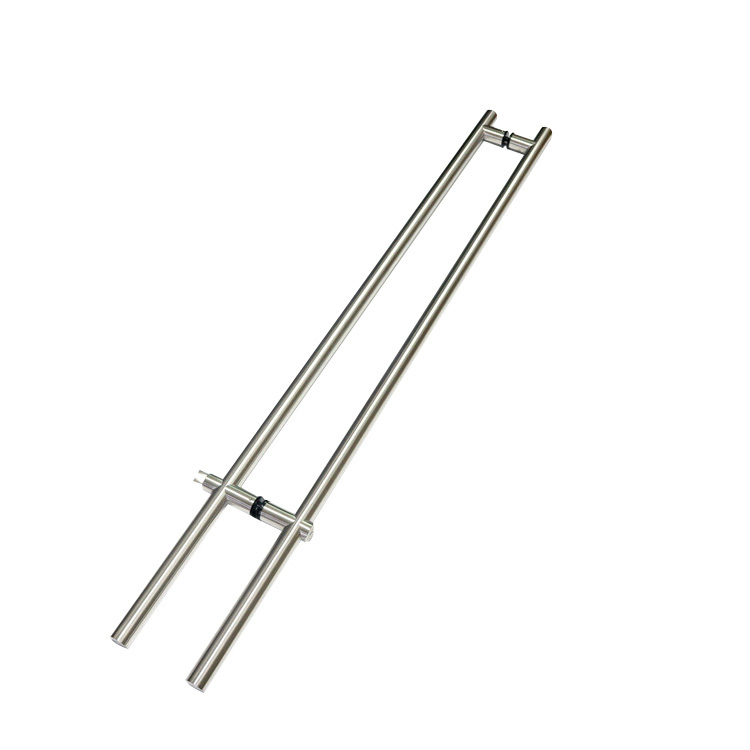 Glass Door Handle Sliding Push Pull Hardware Black Gold Brushed Silver Double Sided Offset Shower Patio Wooden Stainless H Shape