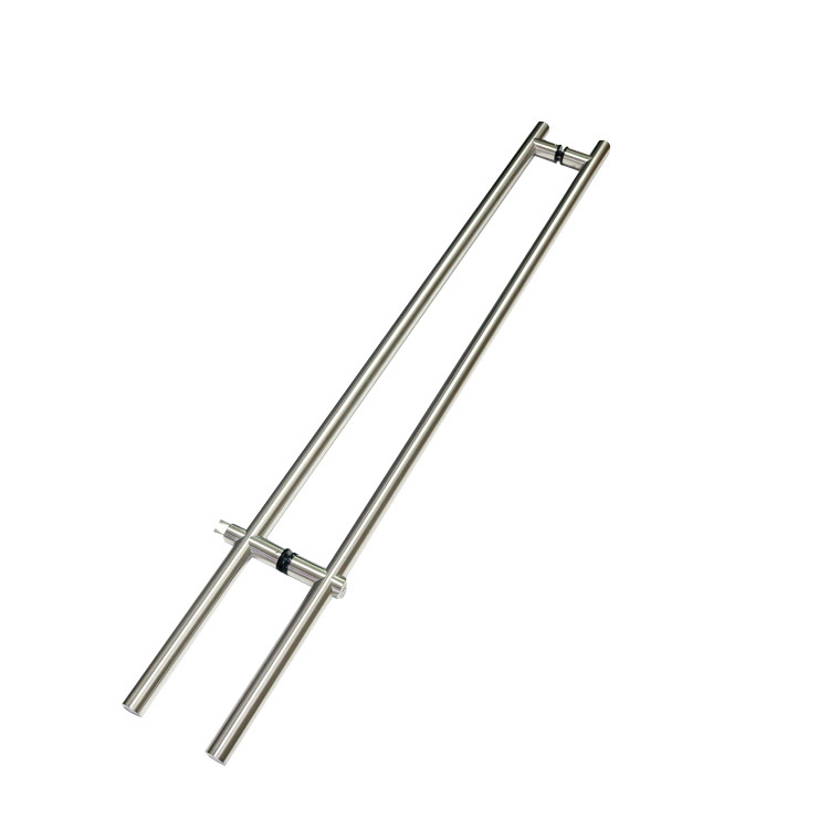 Glass Door Handle Sliding Push Pull Hardware Black Gold Brushed Silver Double Sided Offset Shower Patio Wooden Stainless H Shape