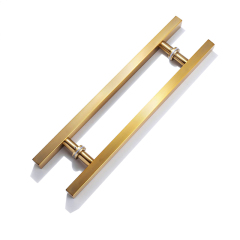 Glass Door Handle Sliding Push Pull Hardware Black Gold Brushed Silver Double Sided Offset Shower Patio Wooden Stainless H Shape