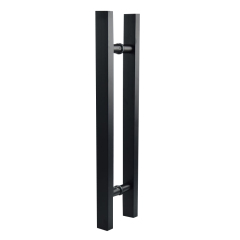 Glass Door Handle Sliding Push Pull Hardware Black Gold Brushed Silver Double Sided Offset Shower Patio Wooden Stainless H Shape