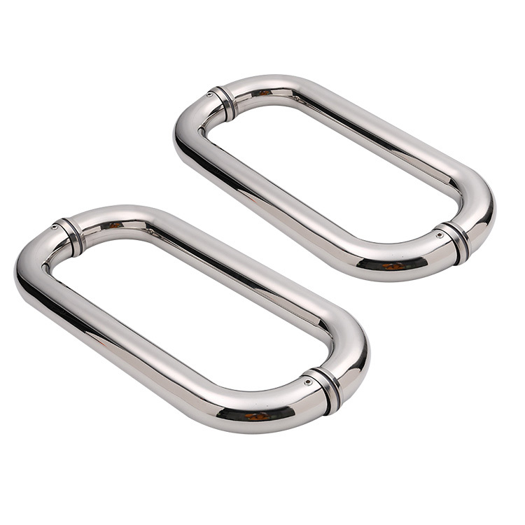 Designer Handle Stainless Steel Modern Matte Black Gold Luxury Front Door Aluminum Shower Glass Main Wooden Door