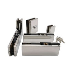 Tempered Glass Swing Door Stainless Steel Top Patch Fitting For Glass Door Accessories