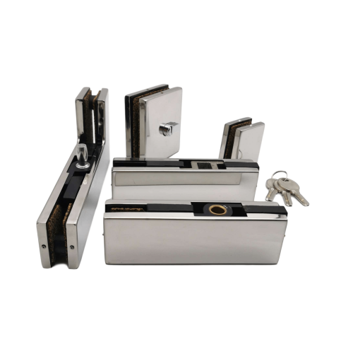 Tempered Glass Swing Door Stainless Steel Top Patch Fitting For Glass Door Accessories