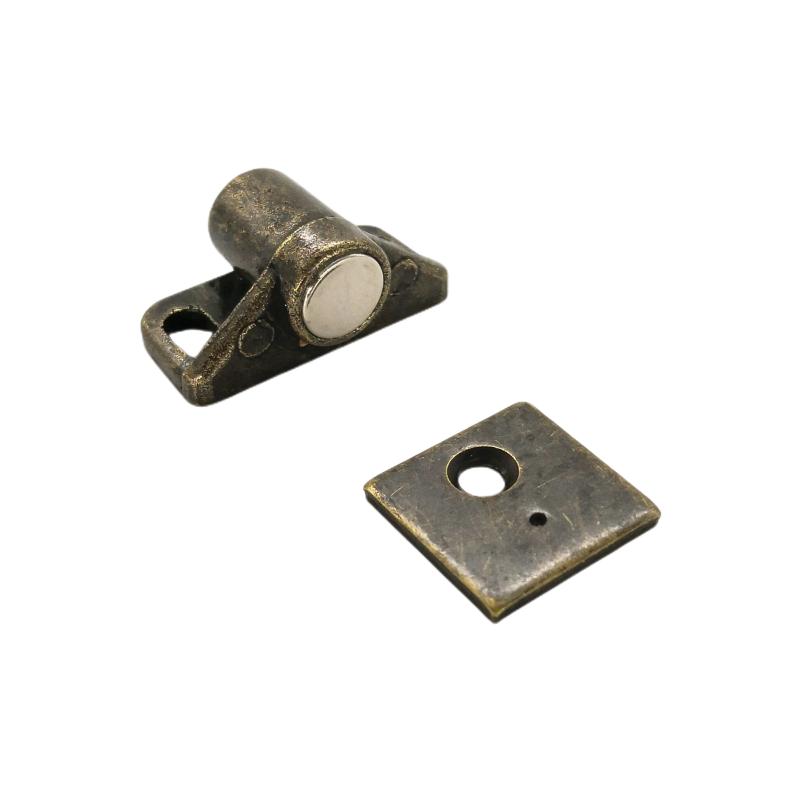 Wardrobe Cabinet Closet Door Stoppers Zinc Antique Solid Wood Furniture Door Stopper Strong Magnetic Furniture Door Stop