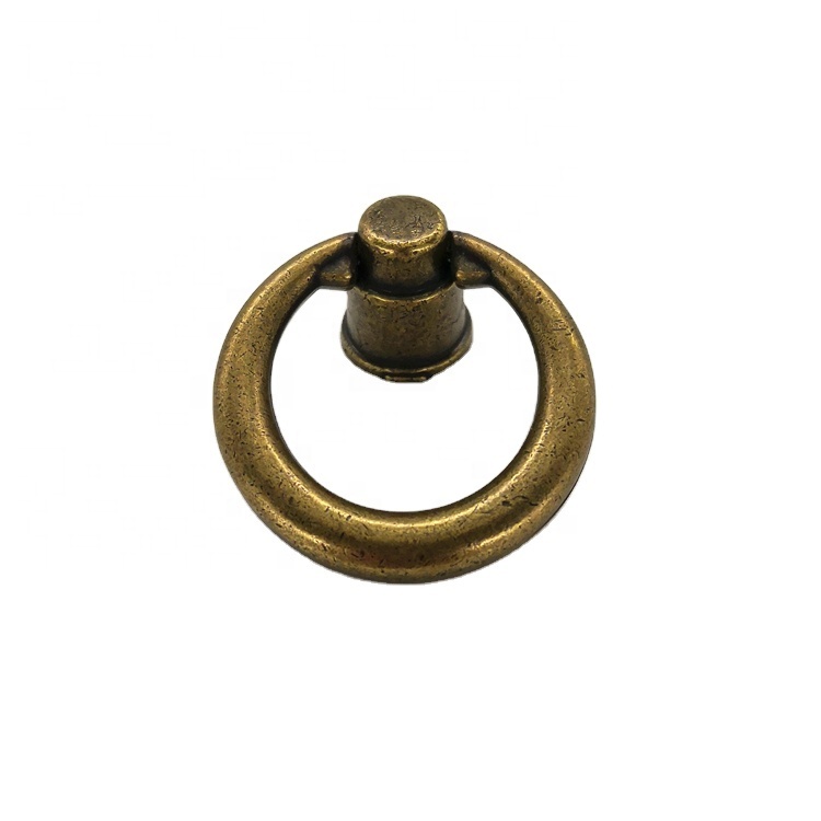 Furniture Kitchen Cabinet Antique Color Design Shape Drawer Ring Knob Pull Handle