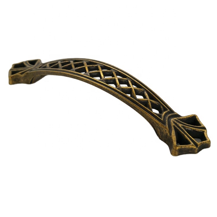 Iran Market China Modern Zinc Alloy Antique Furniture Handle , Furniture Hardware Handle Cabinet Pull