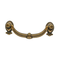 Russia Market Classic Brass Zinc Casting Cabinet Antique Drawer Pull Handle Wholesale