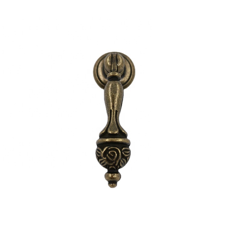 Furniture Kitchen Cabinet Antique Color Design Shape Drawer Ring Knob Pull Handle