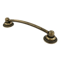 Russia Market Classic Brass Zinc Casting Cabinet Antique Drawer Pull Handle Wholesale