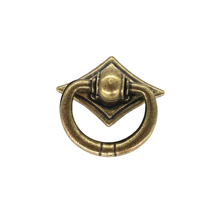 Furniture Kitchen Cabinet Antique Color Design Shape Drawer Ring Knob Pull Handle