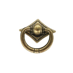 Furniture Kitchen Cabinet Antique Color Design Shape Drawer Ring Knob Pull Handle